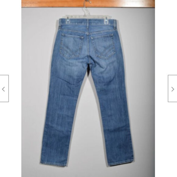 William Rast Target Blue Distressed Slim Straight Leg Button Fly Jeans 28 X 32 - Picture 2 of 3